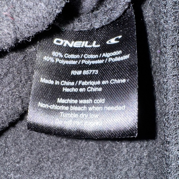 O'Neill Black Hoodie. Size XL. GUC - Picture 6 of 6